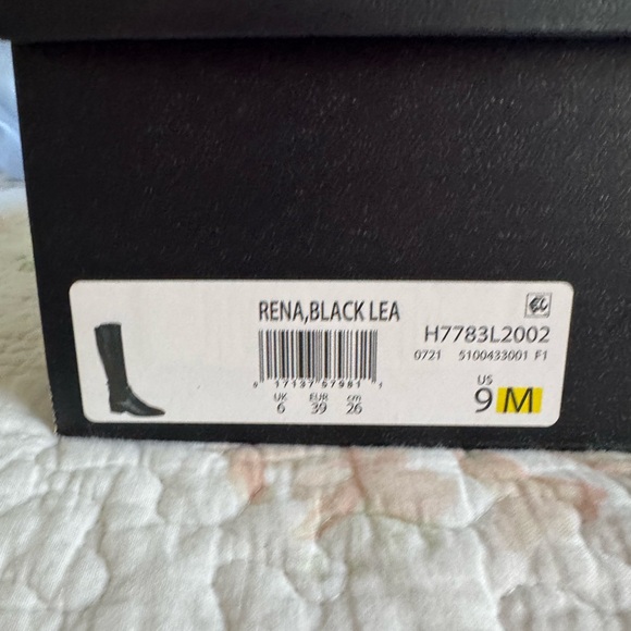 Naturalizer Rena Black Leather Riding Boots - Picture 7 of 8